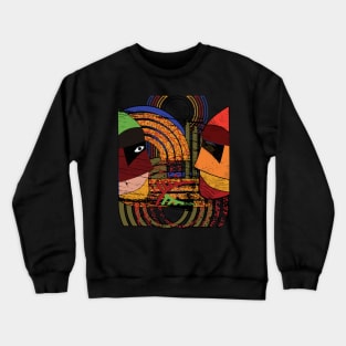 Colorful modern abstract fantasy illustration Crewneck Sweatshirt